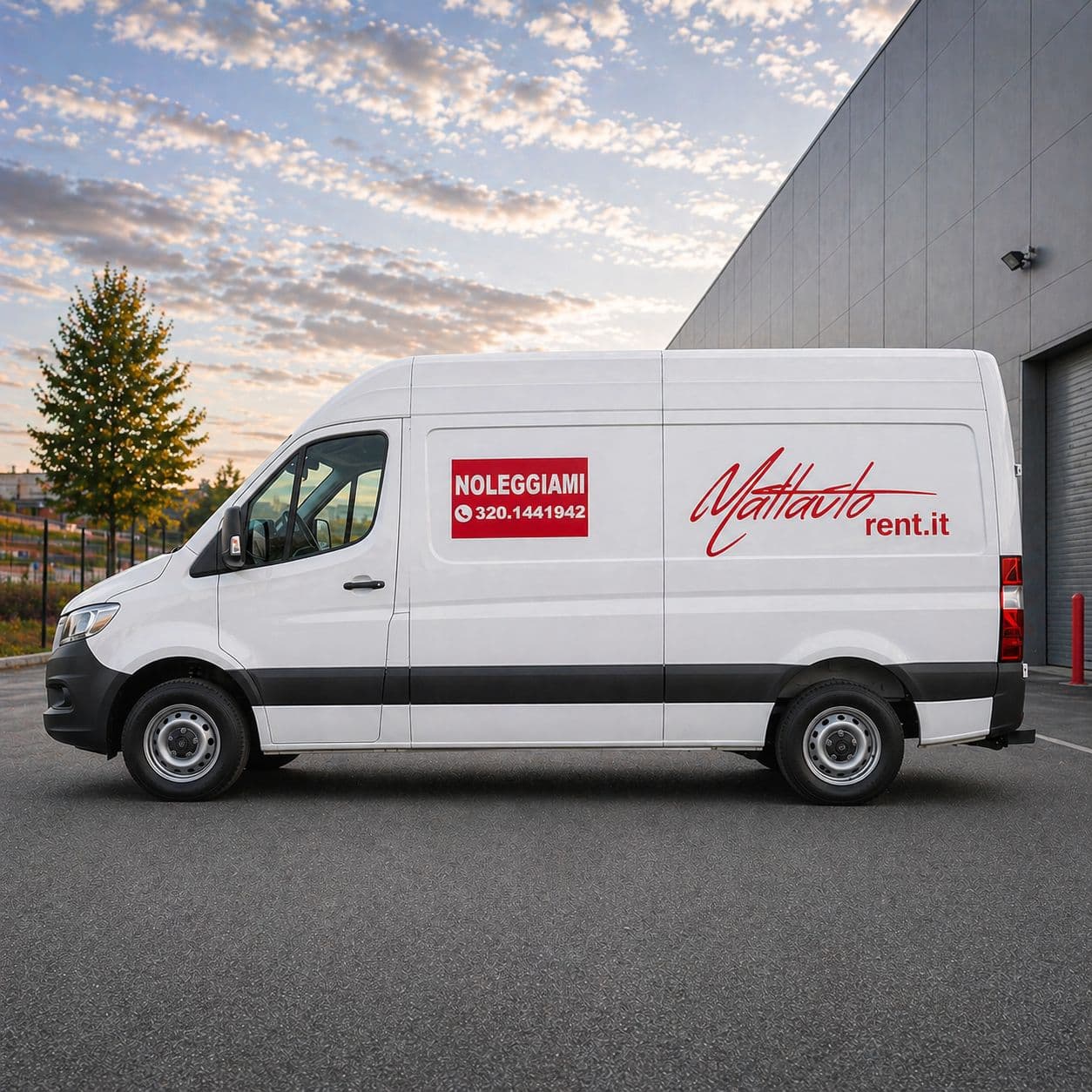 Fiat Ducato Maxi tetto alto — furgone misura XL a noleggio MattAuto Roma